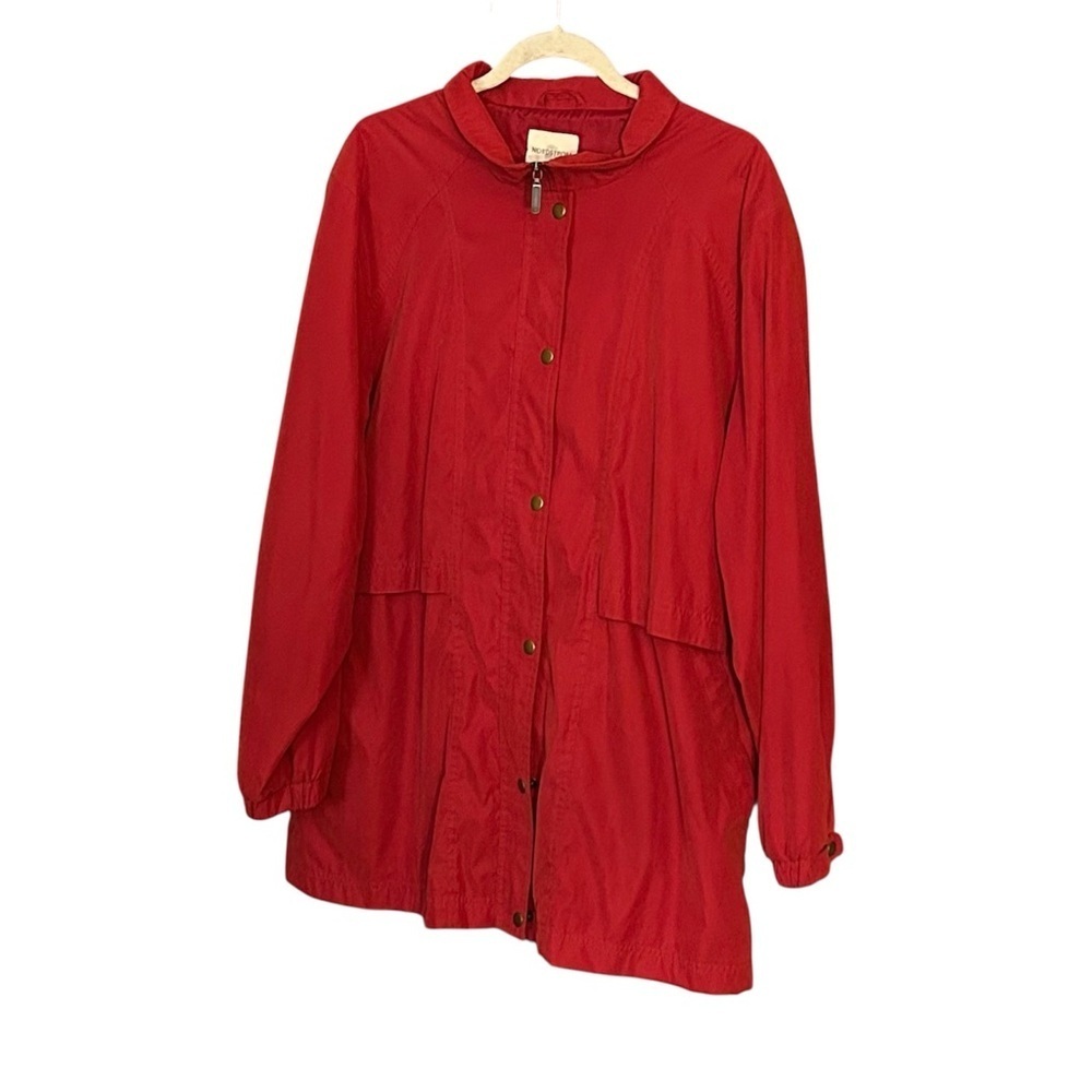 Nordstrom Vibrant Dark Red Outerwear